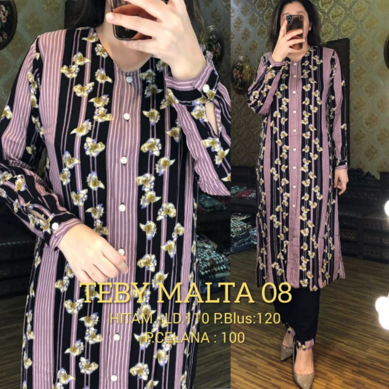 Daster arab TEBY MALTA Series Baju Setelan Rayon Premium