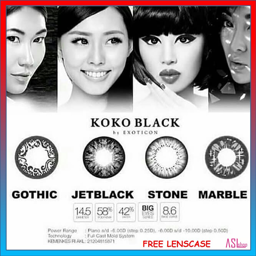 SOFTLENS X2 KOKO BLACK BY EXOTICON (NORMAL)