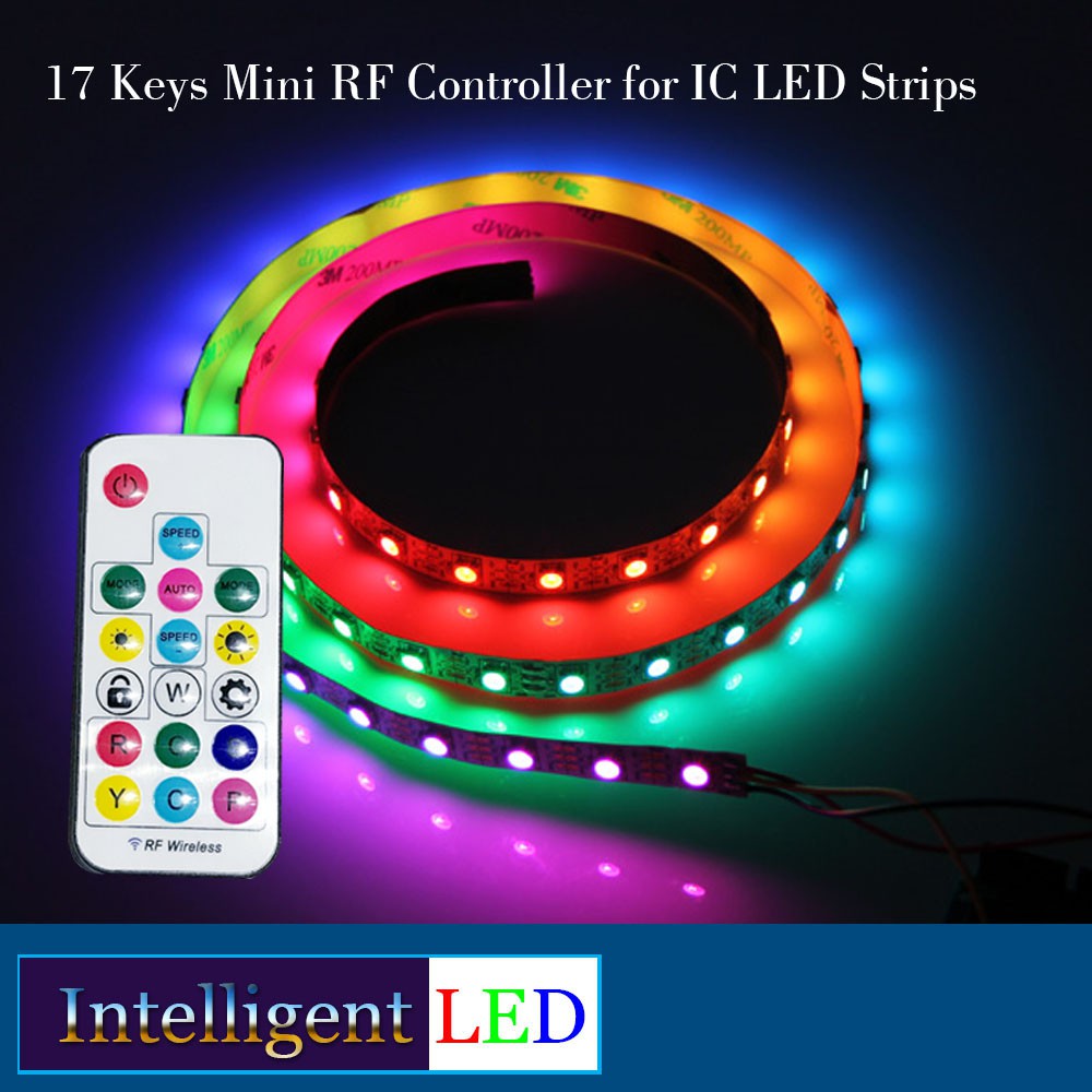 17 Keys Mini RF Controller for IC LED Strips