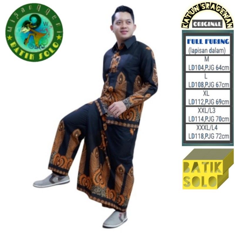 Setelan Baju Kemeja Pria Lengan Panjang Pendek Sarung Celana Terbaru Atasan Casual Formal Premium Fa