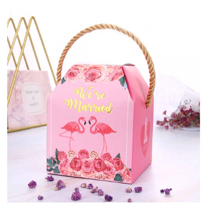 JGO Box Kotak Sovenir Flaminggo / Packaging Tas