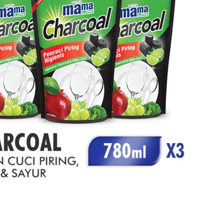 Mama Lime Charcoal 780 ml Triple Pack