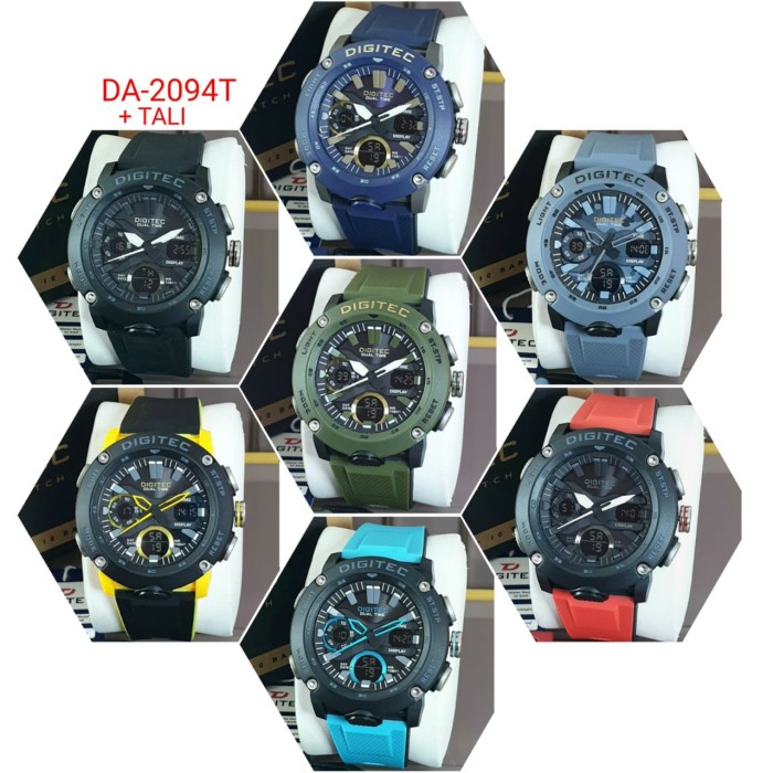 [ ORIGINAL ] Jam Tangan Pria / Cowok Digitec 3094 Original DG 3094 ori