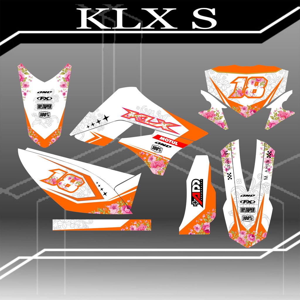 decal stiker variasi full body KLX S kode 169