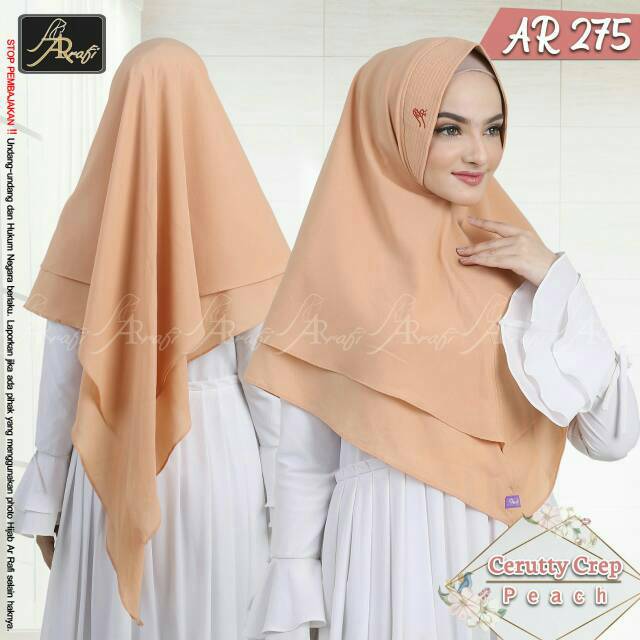 Jilbab Instan Hijab Instant Kerudung Bergo Arrafi AR 275 Terbaru Kekinian Viral Model Ibu Hamidah Kr