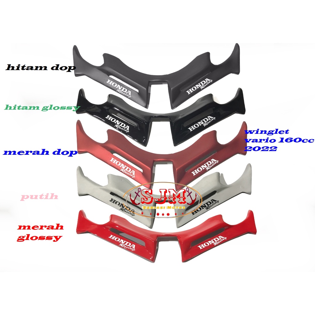 WINGLET HONDA VARIO 160 TAHUN 2020 WINGLET AERODINAMIS HONDA VARIO 160CC NEW MODEL