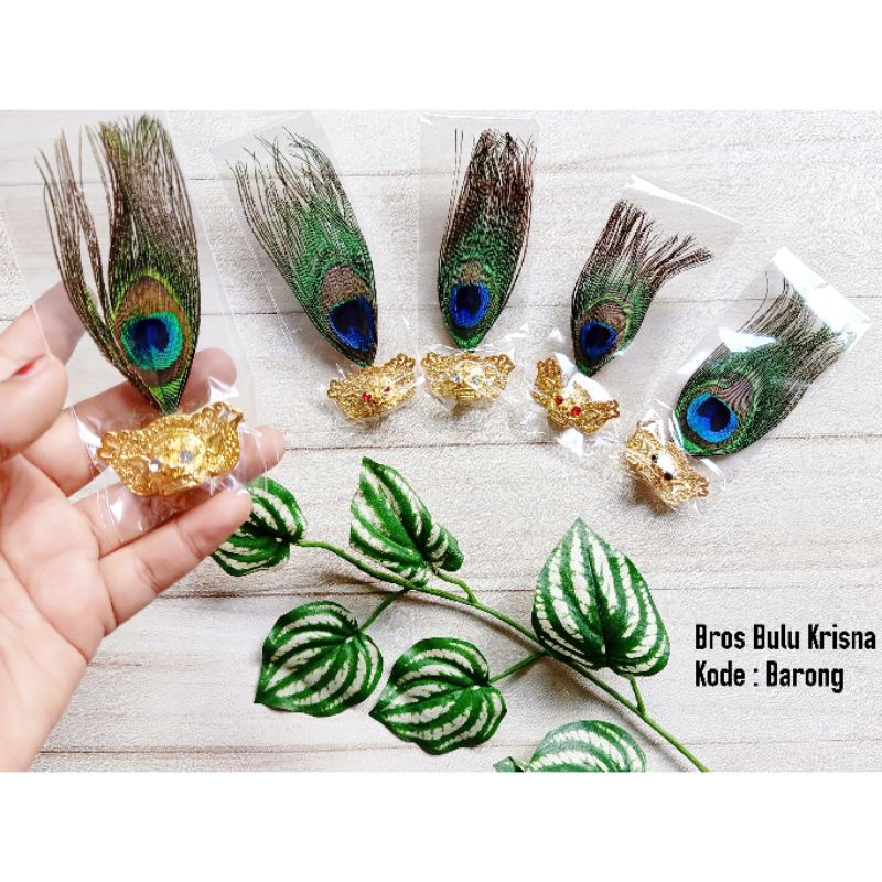 AKSESORIS DI UDENG / ANEKA BROS ALPAKA BALI /  BROS BULU MERAK ANAK