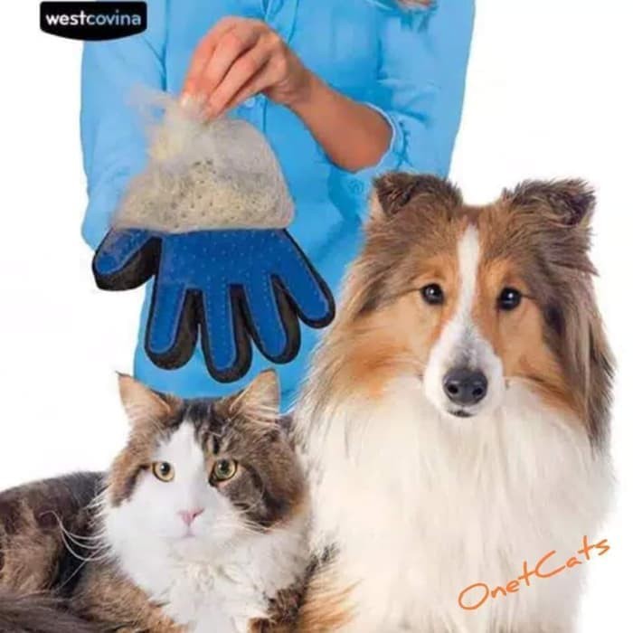 Sarung tangan grooming pembersih bulu kucing,anjing