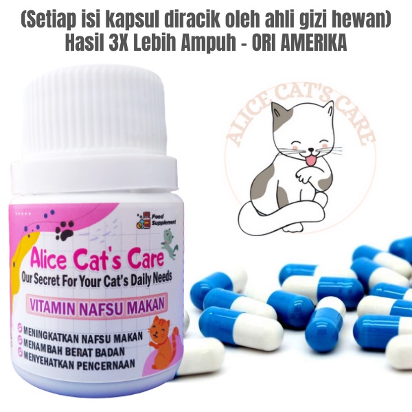 VITAMIN PENAMBAH NAFSU MAKAN UNTUK GEMUKIN BADAN KUCING KURUS OBAT GEMUK BADAN PENGGEMUK KUCING - AL
