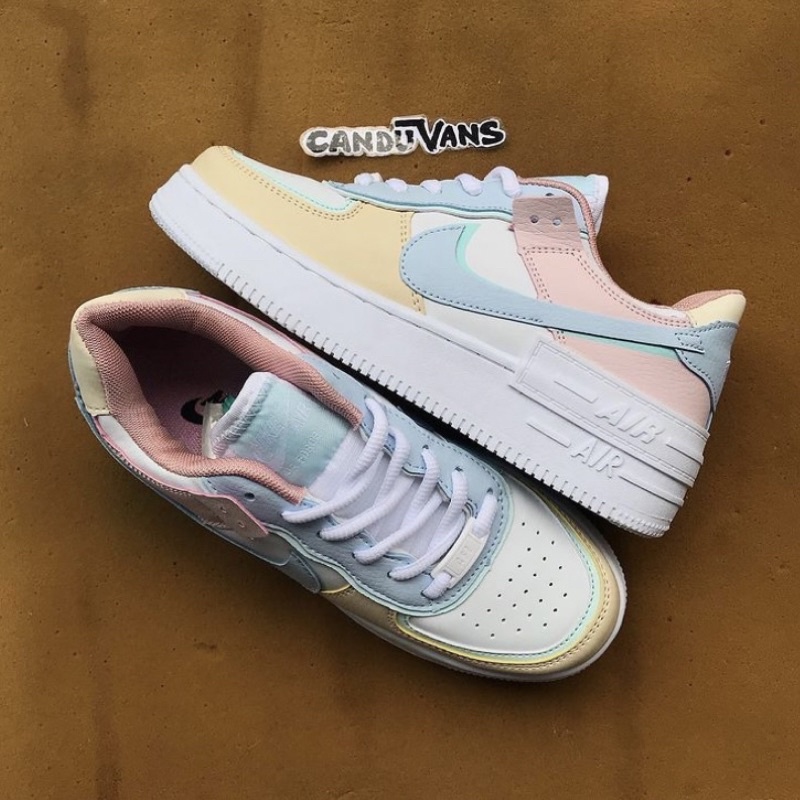 Sepatu Wanita Nke Air Force 1 Shadow Pastel Women Premium