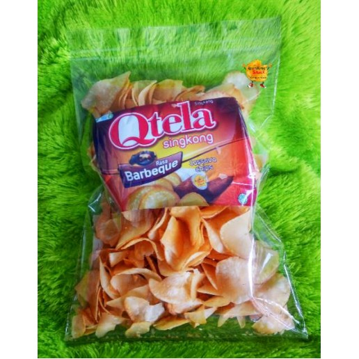 

QTELA KERIPIK SINGKONG ORIGINAL BBQ BARBEQUE REPACKING 220GRAM