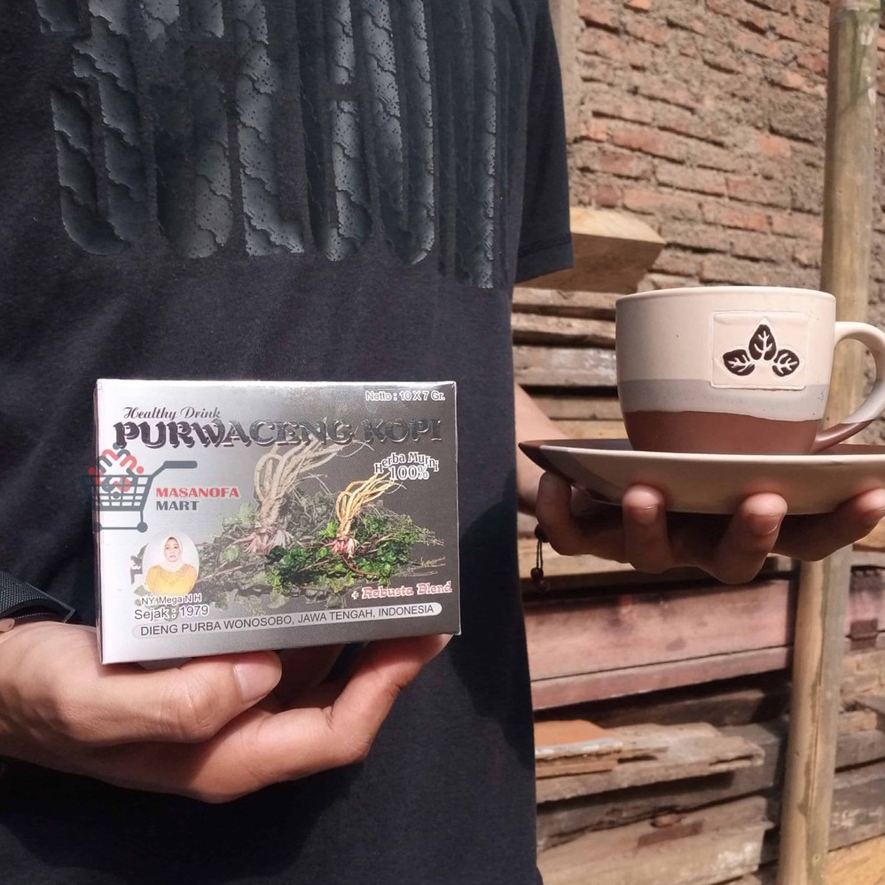 

PURWACENG KOPI DIENG PURBA 1 BOX (4 dan 10 Sachet) Minuman Asli Dieng