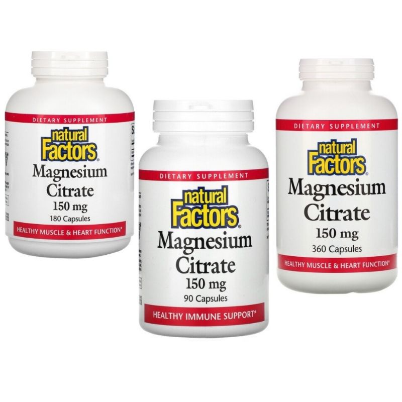 Natural Factors Magnesium Citrate 150mg