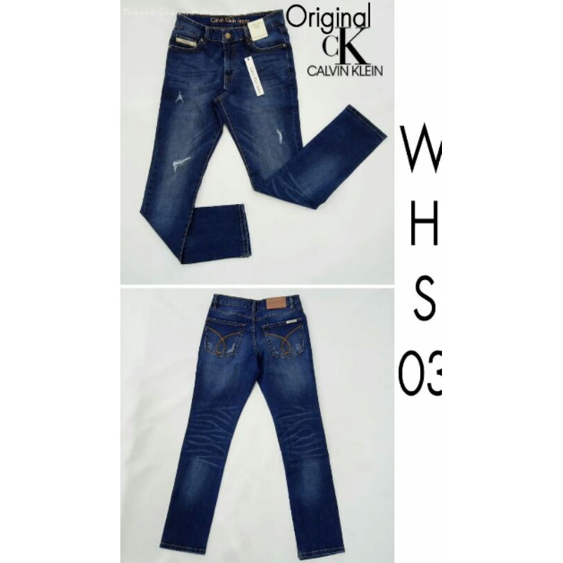 Celana Jeans Calvin Klein Original CK Slim Demin Jeans CK Jeans Original