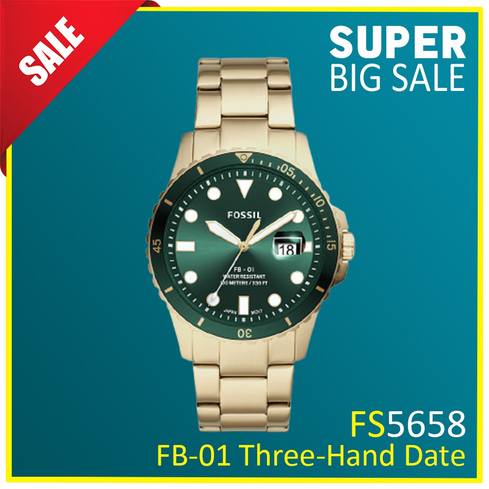 Jual Jam Tangan Fossil Original Pria FS5658 Fossil FB01 ThreeHand