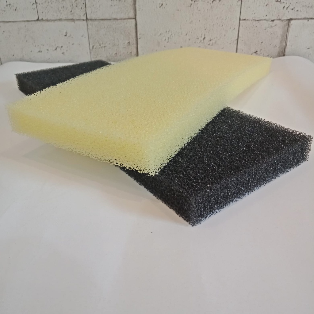 Kapas Filter Aquarium Biofoam Biofil 2 Lapis Hitam Kuning