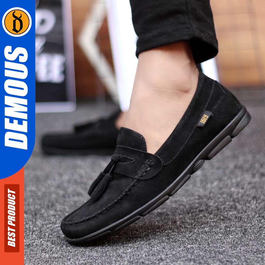 DEMOUS Ganbar - Sepatu Casual Pria Slip On