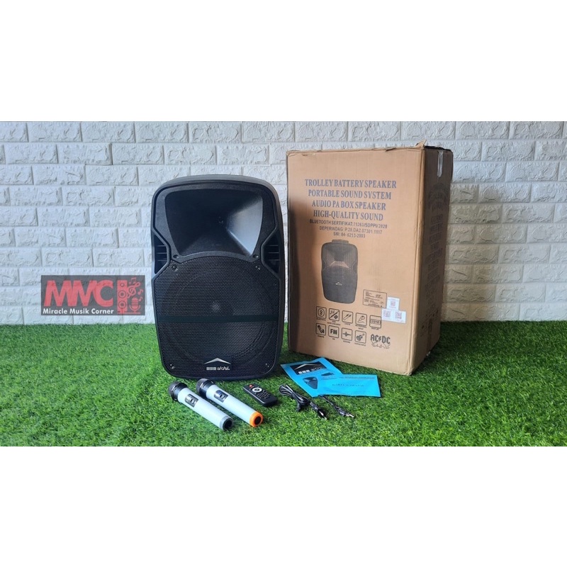 AKTIVE PORTABLE ACS 1218 12 INCH PANEL BIRU ORIGINAL PRODUCT