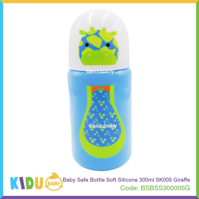 Baby Safe Botol Minum Anak Bottle Soft Silicone 300ml SK005 Kidu Baby