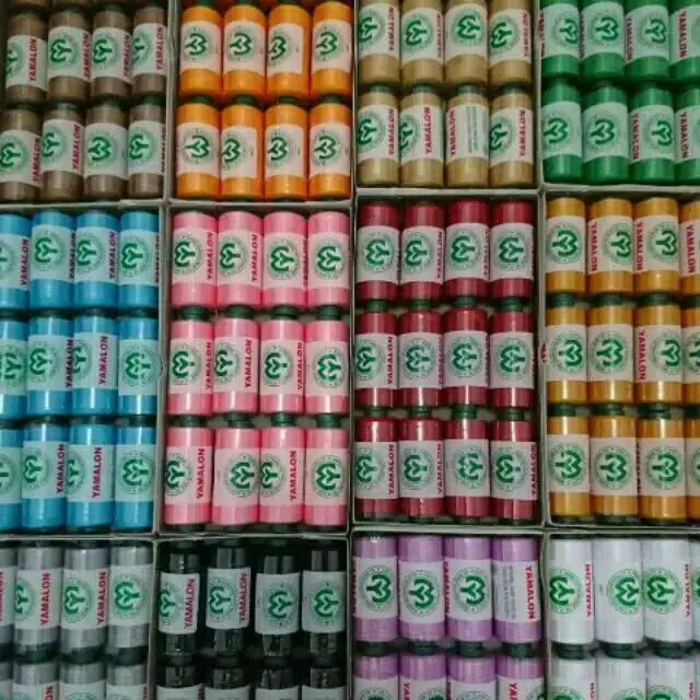Benang Jahit Yamalon 1Lusin Campur Warna