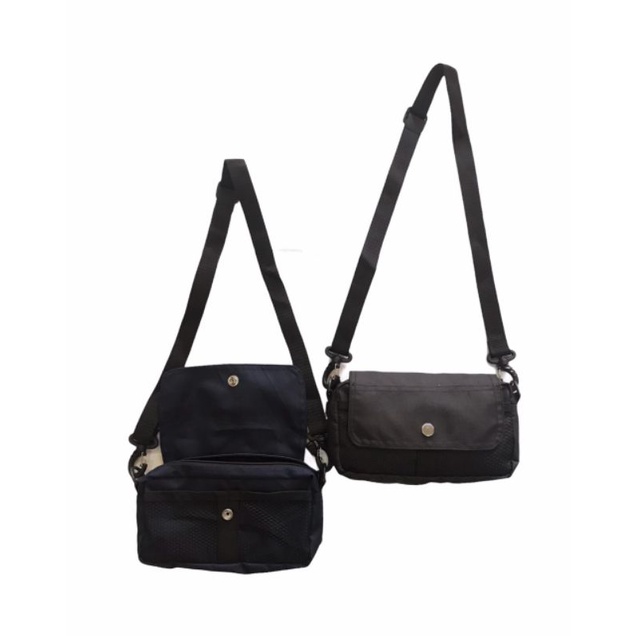 Shoulder bag mini tas slempang original polos warna navy/Tas slempang premium distro unisex woman