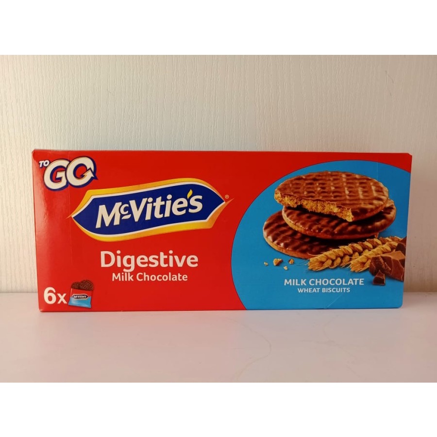 

MCVITIES DIGESTIVE MILK CHOCOLATE BISCUITS NETTO 6X33.3GR (199.8GR)