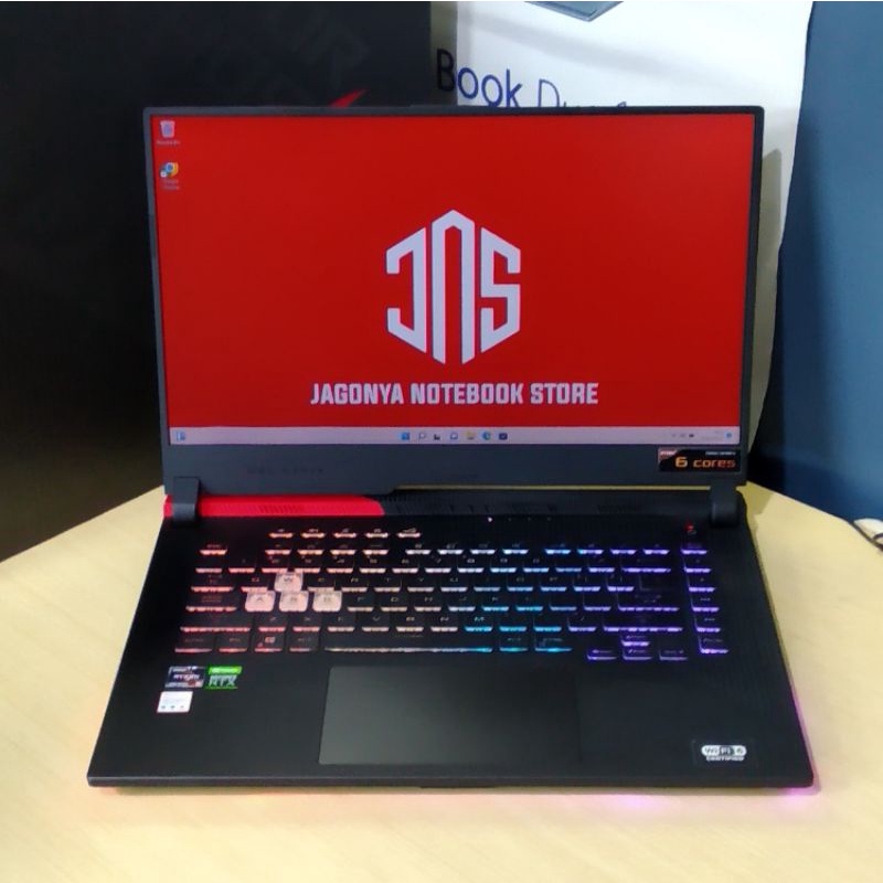 ASUS ROG STRIX G513QC Ryzen 5 5600H RAM 8GB SSD 512GB NVIDIA RTX3050 4GB Layar 15,6 IPS-LEVEL FHD 14