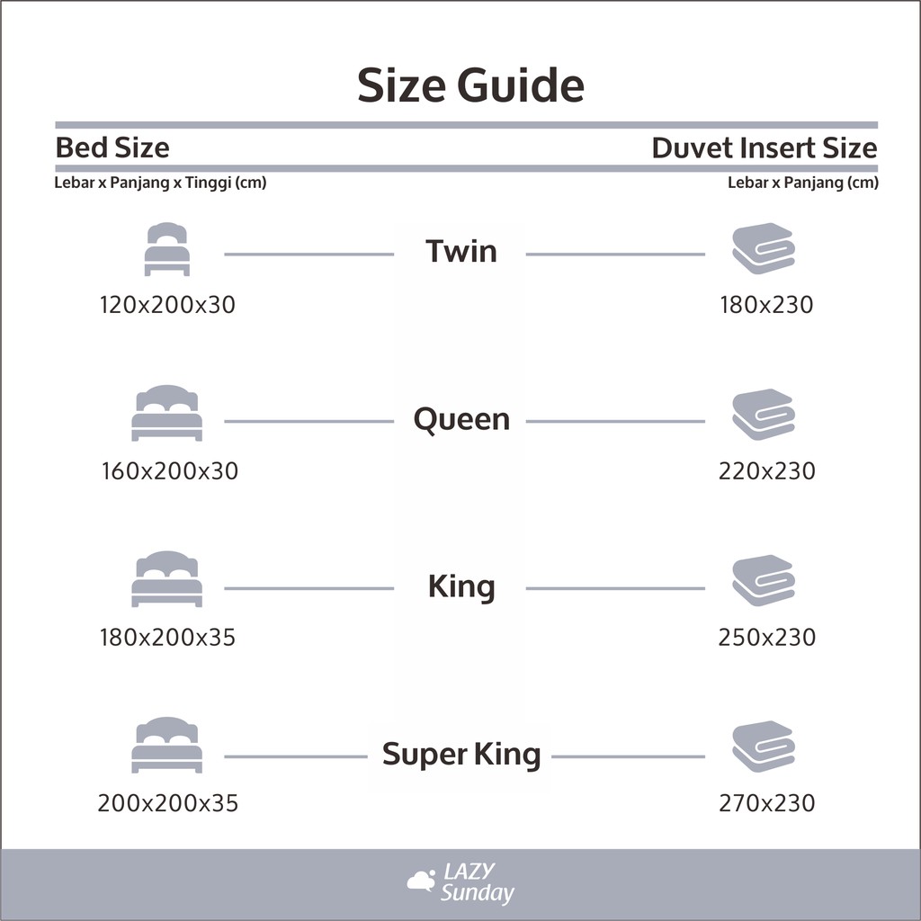 Inner Duvet / Duve Insert / Quilt Insert / Selimut Hotel Microfiber Goose Feel - LAZY Sunday