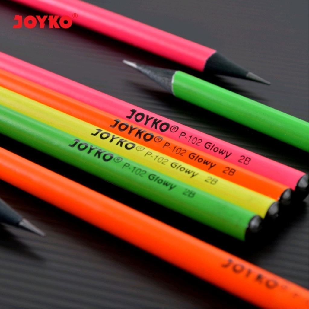 

Pencil / Pensil Joyko P-102 / 2B / Glowy / Pensil Ujian Satuan Superior Quality