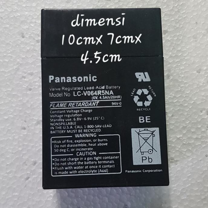 6v4.5ah aki accu kering 6v 4.5ah 6 v volt 4.5ah emergensi batu baterai