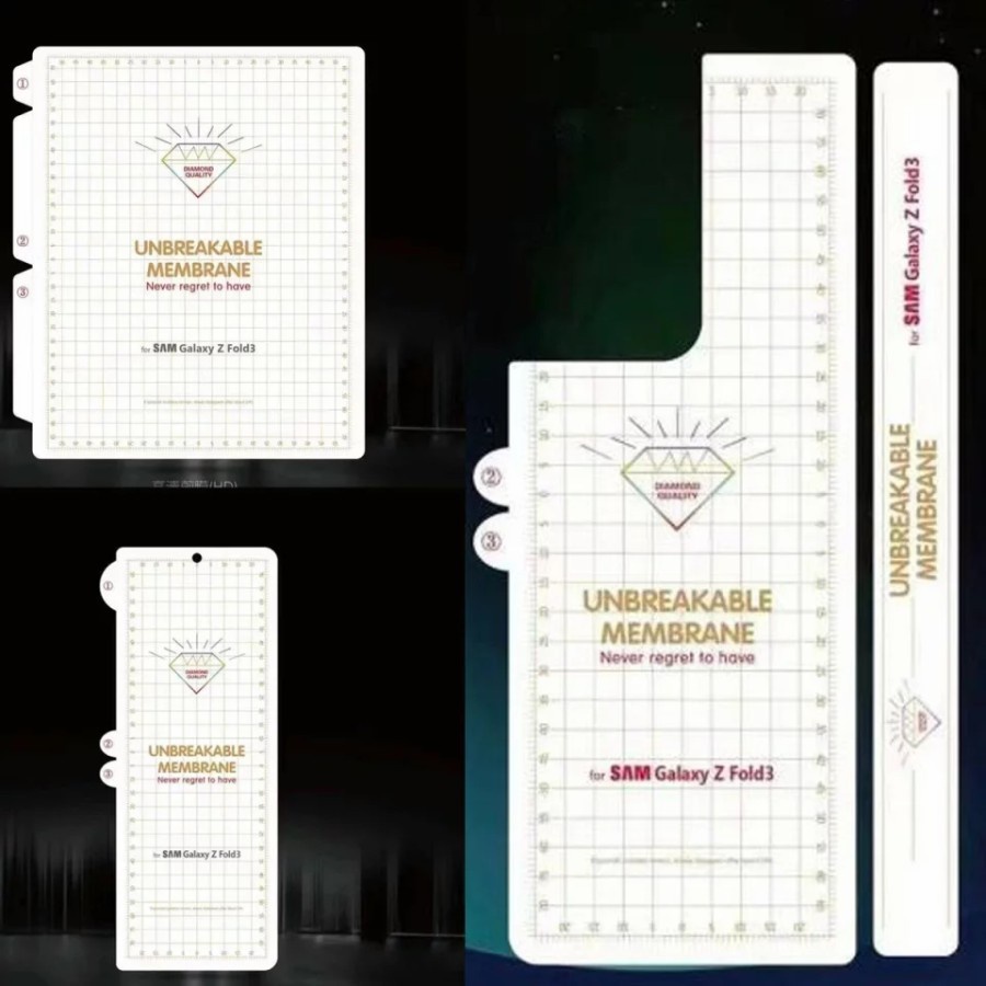 Samsung Galaxy Z FOLD 3 Hydrogel Anti Gores Jelly Full Set Screen Guard Gel D2