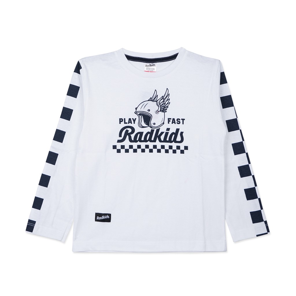 RADKIDS Baju Kaos  Anak  Cowok  Perempuan Play White Promo 