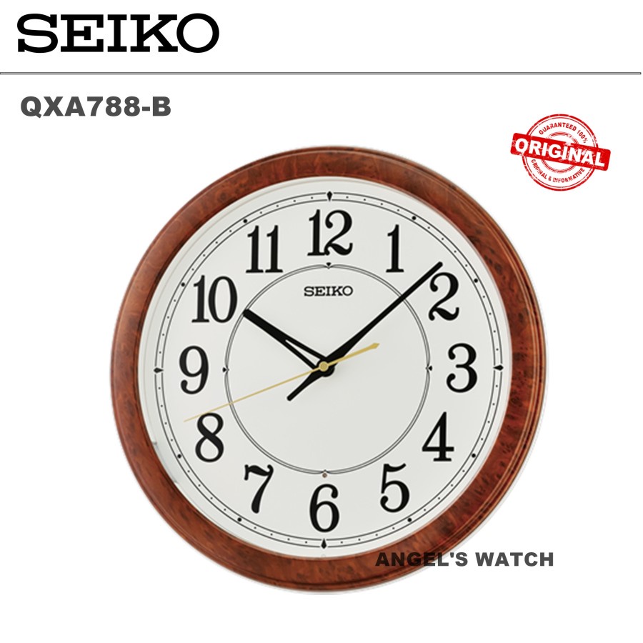 JAM DINDING SEIKO QXA788 WITH AUTO CONSTANT LIGHT NEW MODEL - B