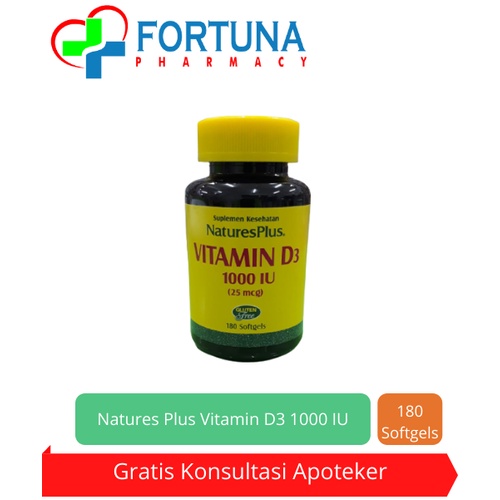 Natures Plus Vitamin D3 1000 IU isi 180 tablet