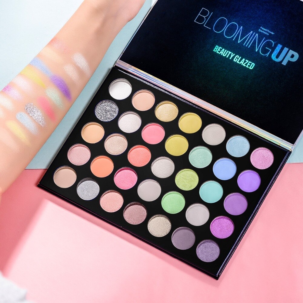 Beauty Glazed Eyeshadow Blooming Up 35 Color Eyeshadow Glitter Palette Eyeshadow Beauty Glazed Eyeshadow Palette Eyeshadow BeautyGlazed