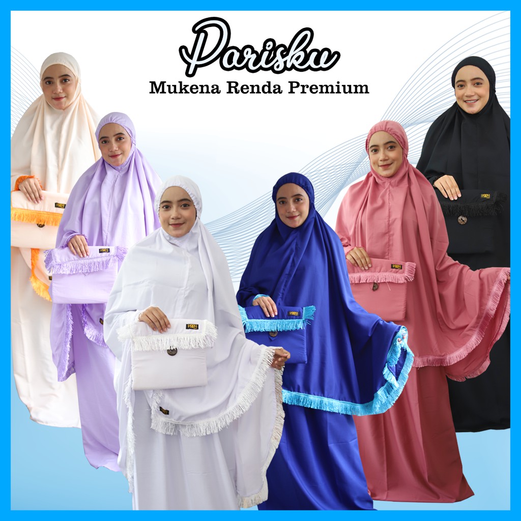 MUKENA DEWASA MURAH MERIAH BAHAN ADEM JUMBO BAGUS BALI by PARISKU