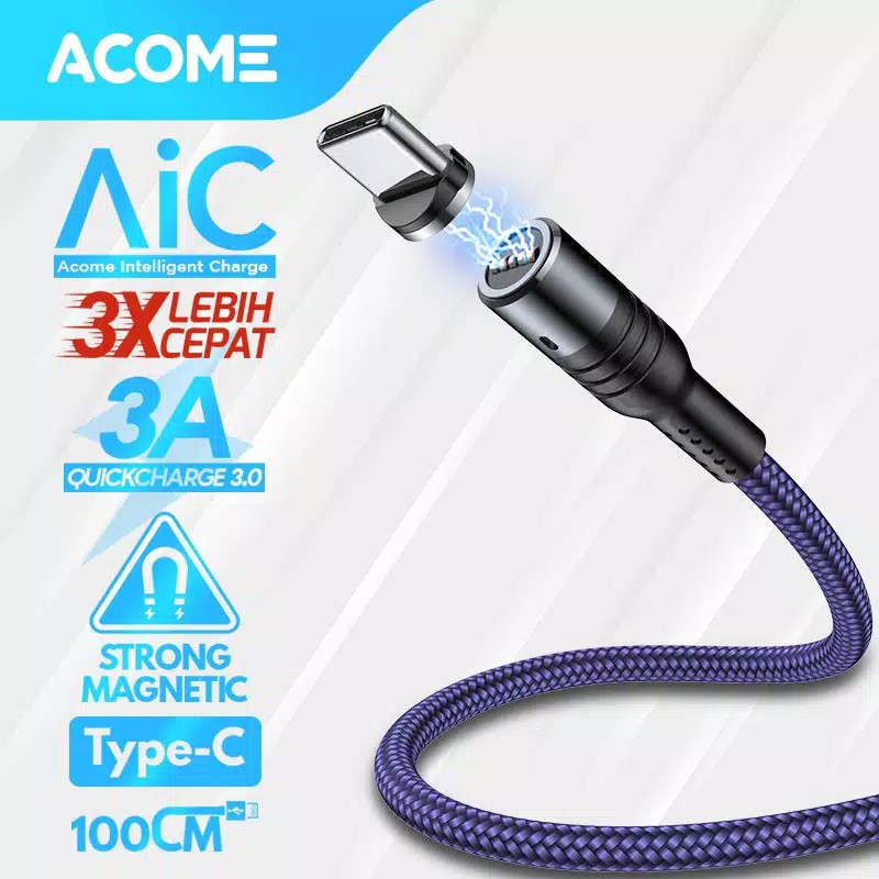 Acome Kabel Data Magnetic Fast Charging 3A – AX010