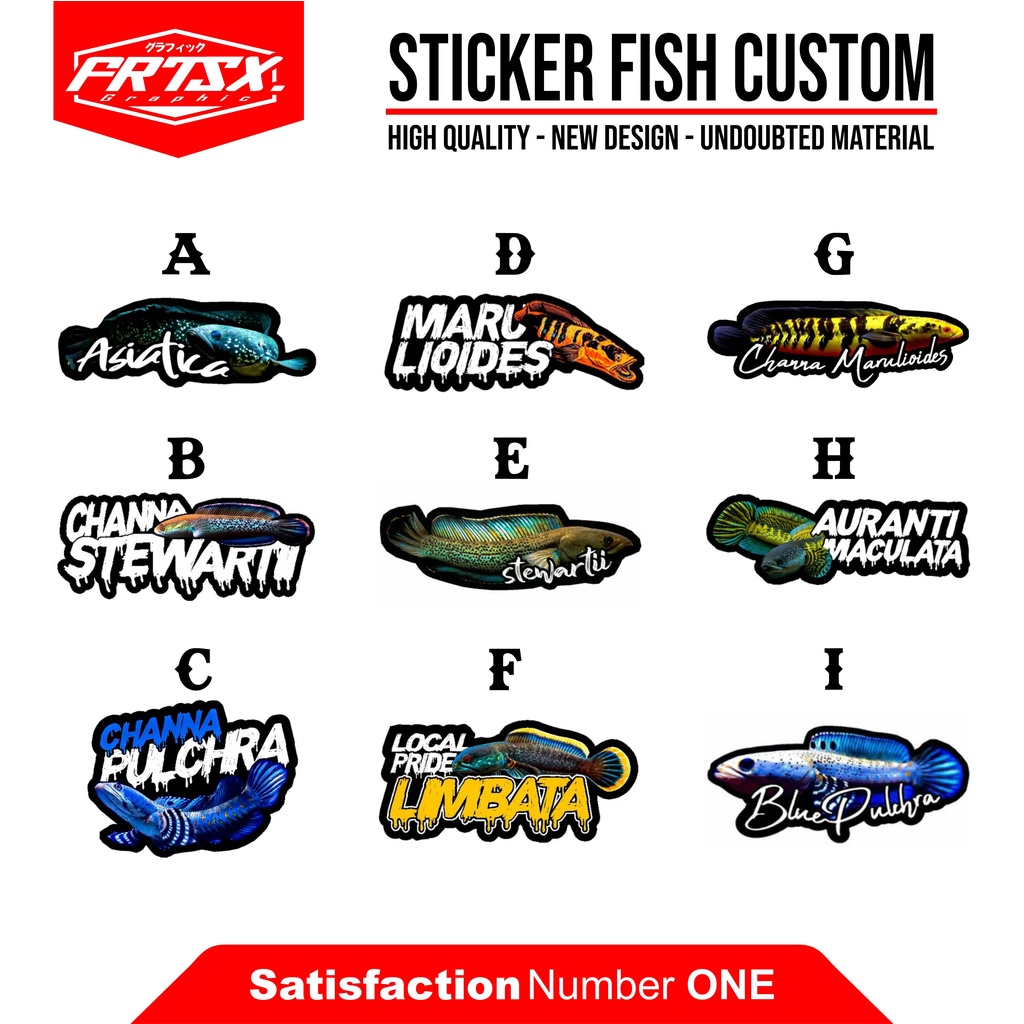 Stiker kecil Aksesoris akuarium