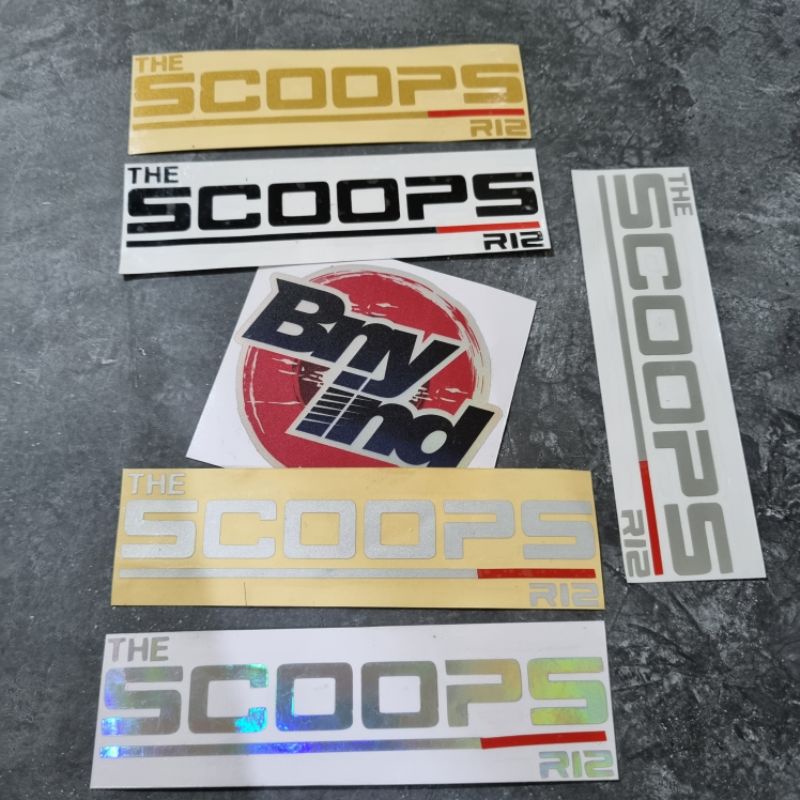 STICKER THE SCOOPS R12 CUTTING