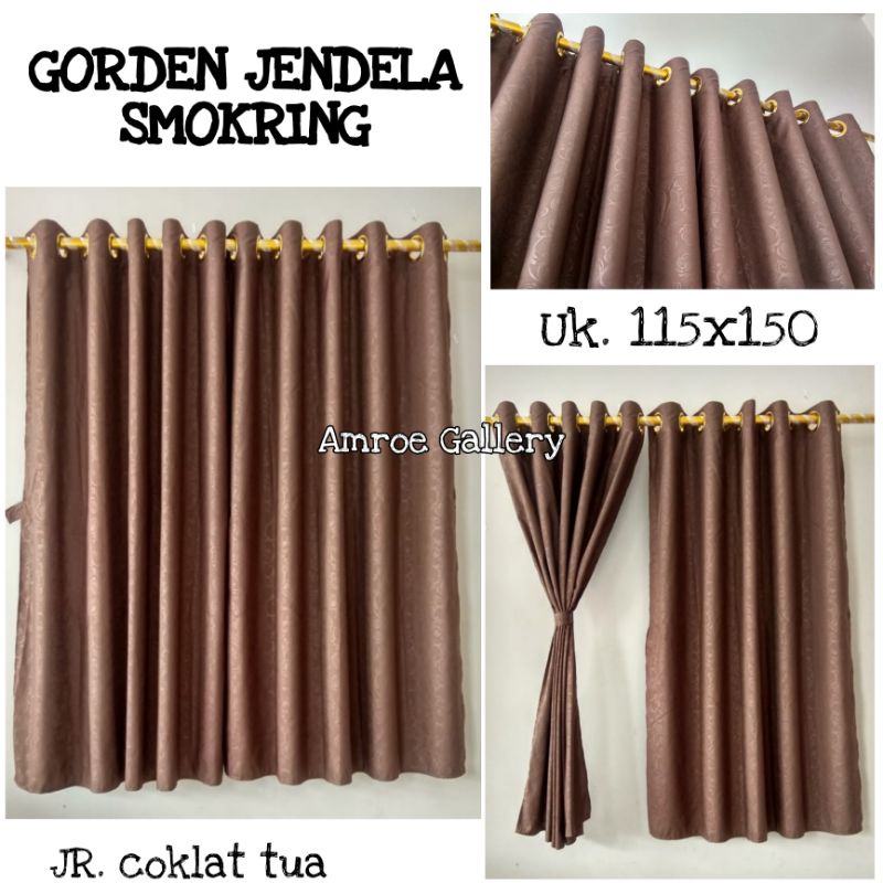 GORDEN JENDELA TINGGI 150 SMOKRING POLOS MINIMALIS