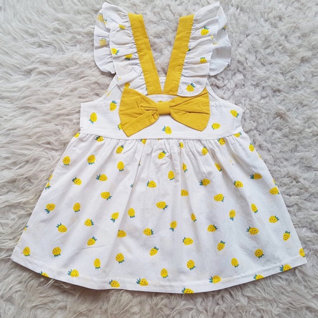 baju bayi import strawberry dress
