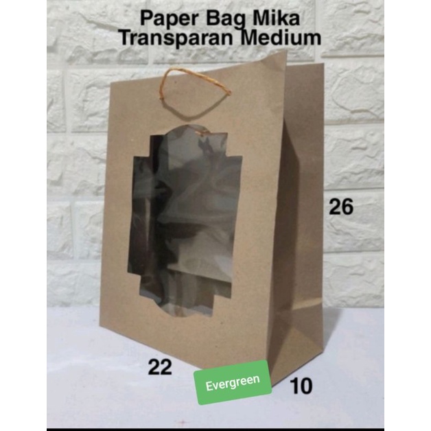 

Paper Bag Transparan Mika ukuran 22x10x26 | paperbag mika papebag snack ultah tas bingkisan snack ulang tahun