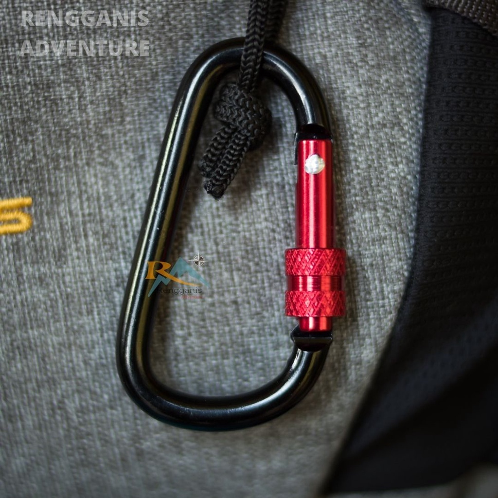 CARABINER BESAR DHAULAGIRI 765 GANTUNGAN KUNCI CARABINNER ULIR OUTDOOR HIKING