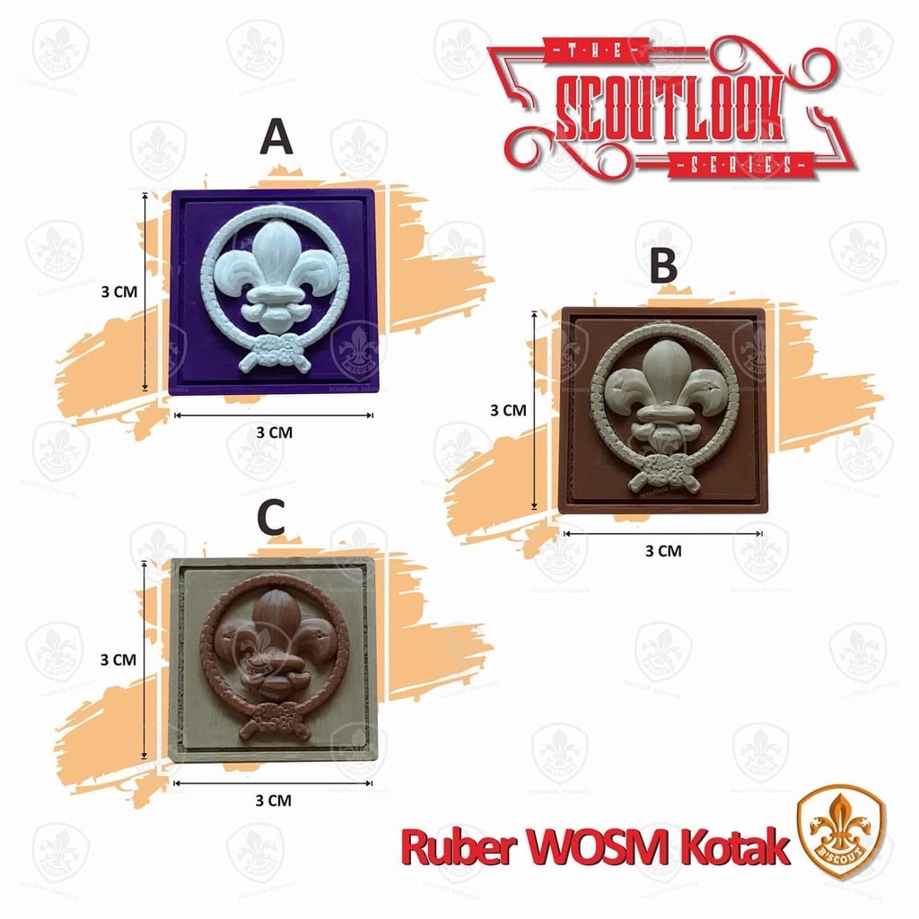 Bscout Scoutlook- Rubber Badge Pramuka