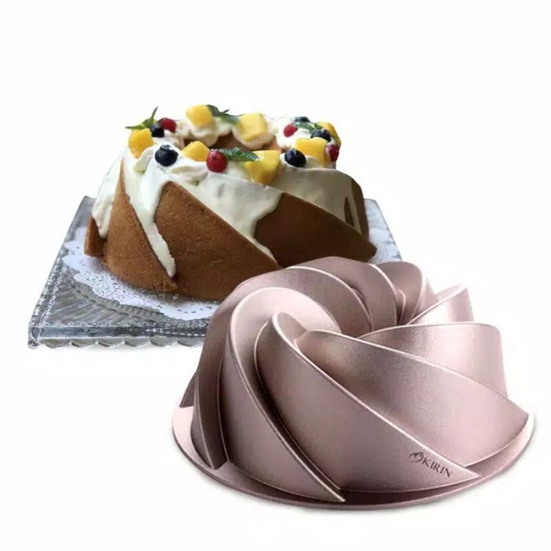 Kirin Cake Pan Loyang / Kirin Loyang Premium Marissa Champagne Gold