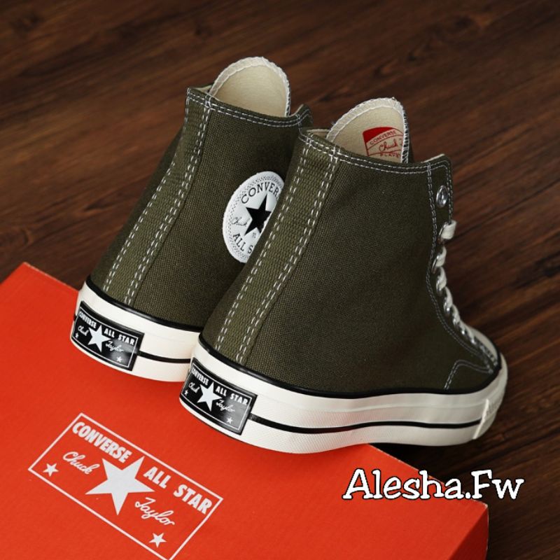 Sepatu Converse 70s HI Hijau Army / Converse 70's Hight Green  / Converse 70s Olive Hight Terlaris Premium Higt Quality /Converse All Star Premium Terlaris