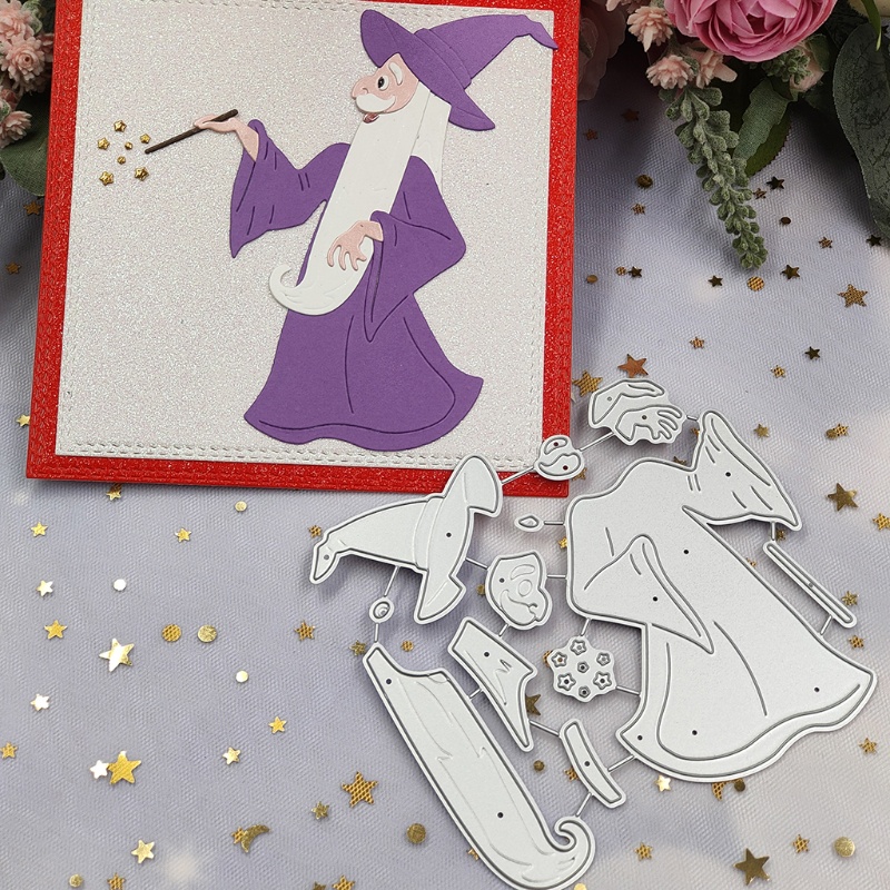 Cetakan Stensil Cutting Dies Motif Halloween Bahan Metal Untuk Scrapbook / Craft DIY