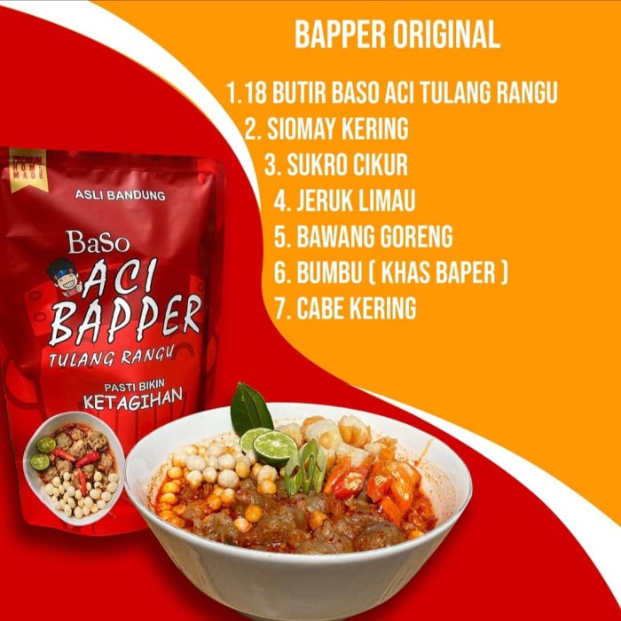 

Baso Aci Bapper Tulang Rangu - BARU