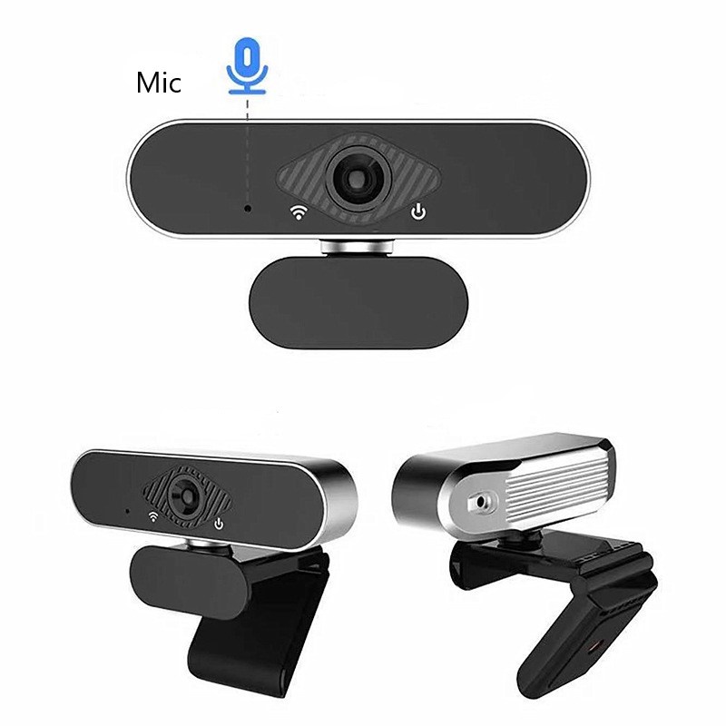 Terbaru Webcam 1080P Full HD  Camera  USB Vlog Webcast Live dengan Mic Support APP Konferensi Langsung Berputar 360 derajat komputer kamera