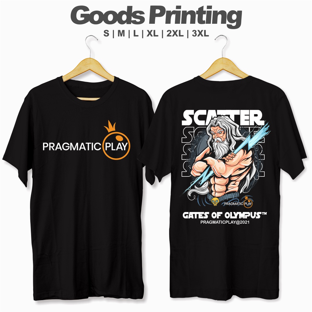Kaos PRAGMATIC PLAY SCATER KAKEK ZEUS - Kaos Game Slot - Baju PRAGMATIC PLAY - Baju Slot
